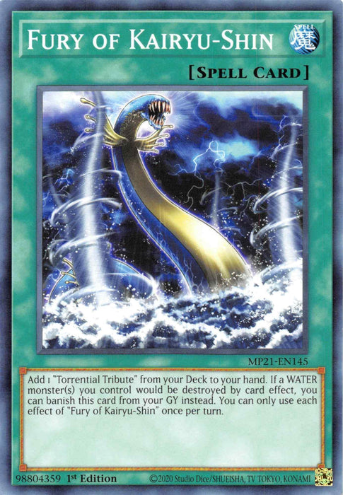 Fury of Kairyu-Shin [MP21-EN145] Common - for just $0.10! 