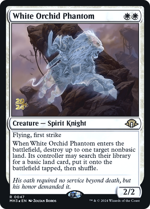 White Orchid Phantom (PRE-047) - Modern Horizons 3 Promos Foil - for just $0.58! 