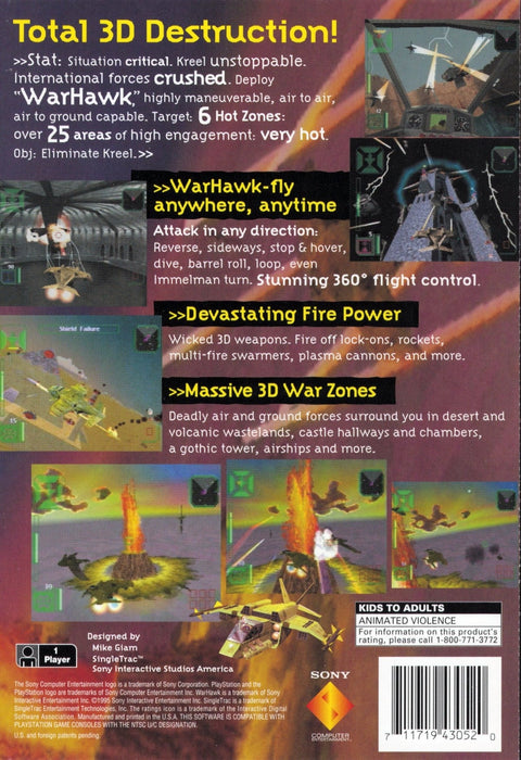 Warhawk [Long Box] – PlayStation 1 (PS1) - for just $0! 