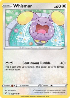 Whismur (135/185) [Sword & Shield: Vivid Voltage] - for just $0.10! 