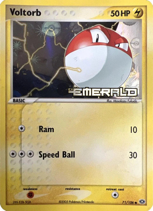 Voltorb (71/106) (Stamped) [EX: Emerald] - for just $12! 