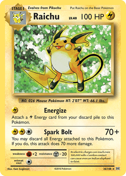 Raichu (36/108) [XY: Evolutions] - for just $2! 