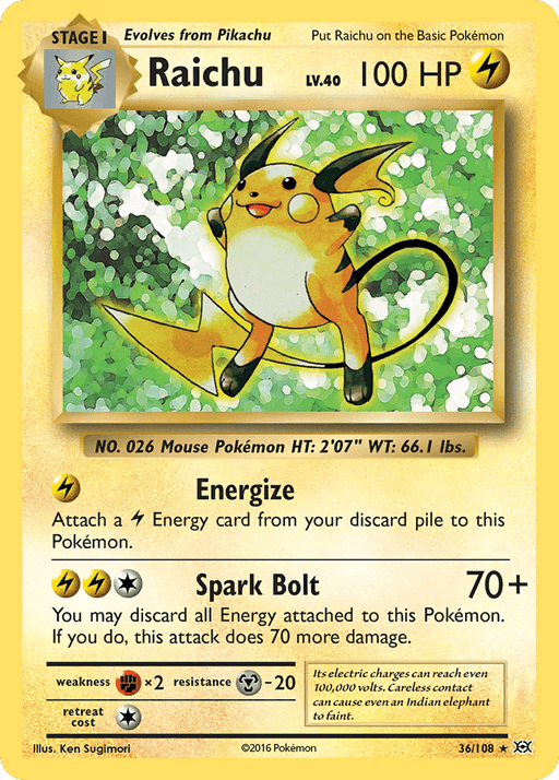 Raichu (36/108) [XY: Evolutions] - for just $1.95! 