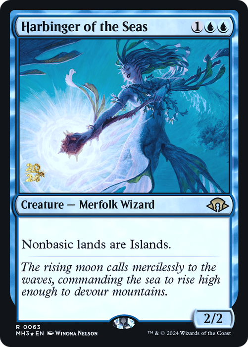 Harbinger of the Seas (PRE-063) - Modern Horizons 3 Promos Foil - for just $1.61! 