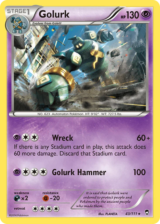 Golurk (43/111) [XY: Furious Fists] - for just $0.15! 