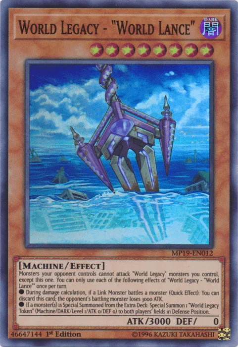 World Legacy - "World Lance" [MP19-EN012] Super Rare - for just $0.10! 