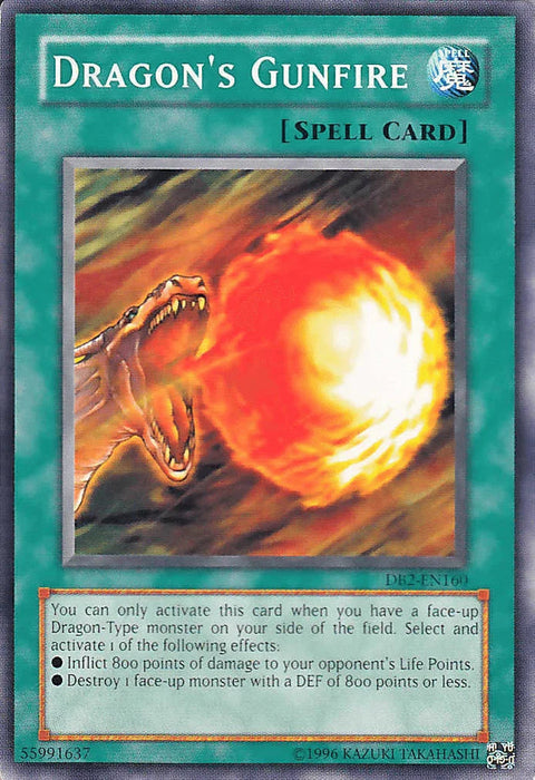 Dragon's Gunfire [DB2-EN160] Common - for just $0.15! 