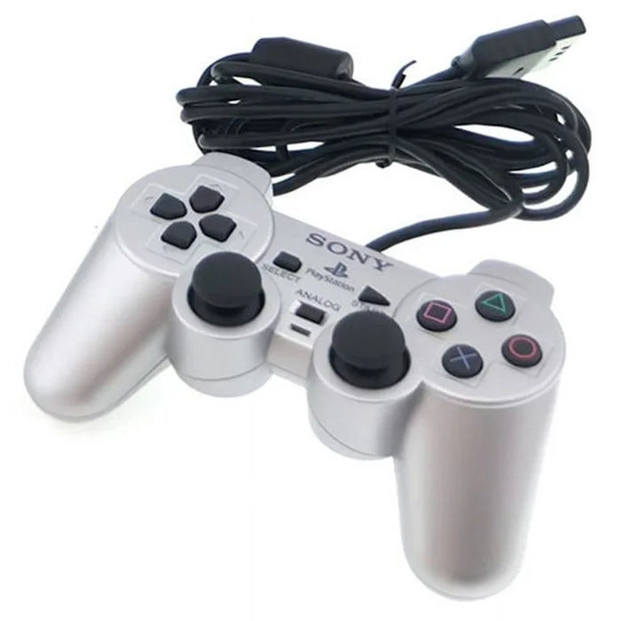 PS2 DualShock 2 Controller [Silver] [Scratch & Scuff] – PlayStation 2 Accessory (PS2) - for just $24.99! 