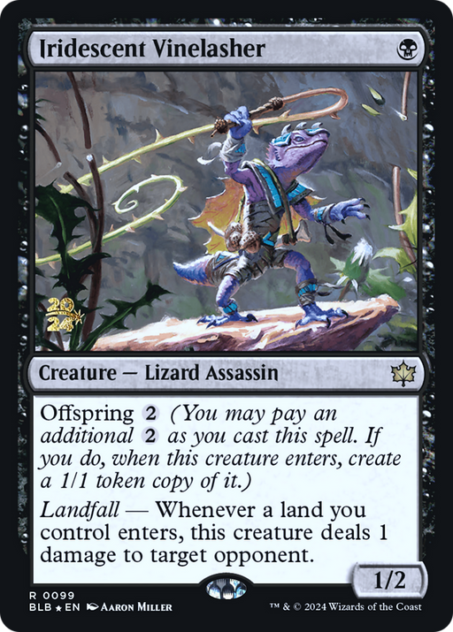 Iridescent Vinelasher (PRE-099) - Bloomburrow Promos Foil - for just $0.69! 