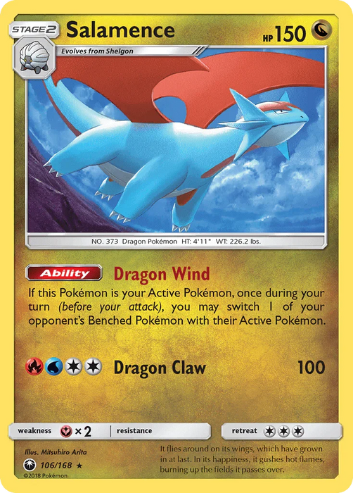 Salamence (106/168) [Sun & Moon: Celestial Storm] - for just $0.20! 