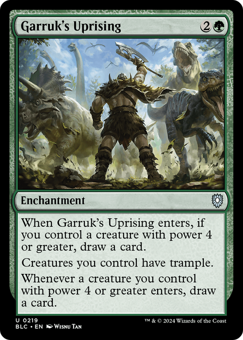 Garruk's Uprising (BLC-219) - Bloomburrow Commander - for just $0.13! 
