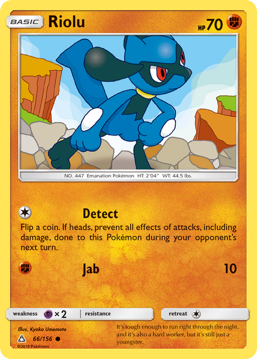 Riolu (66/156) [Sun & Moon: Ultra Prism] - Just $0.05! Shop now at Retro Gaming of Denver