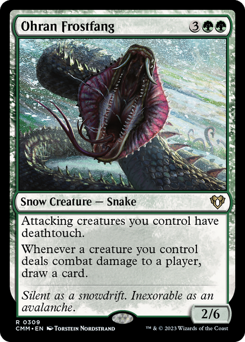 Ohran Frostfang (CMM-309) - Commander Masters: (snow) - for just $1.90! 