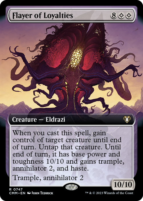 Flayer of Loyalties (CMM-747) - Commander Masters: (Extended Art) - for just $5.16! 