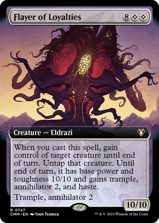 Flayer of Loyalties (CMM-747) - Commander Masters: (Extended Art) - for just $4.85! 