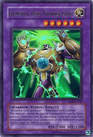 Elemental Hero Thunder Giant [DR3-EN216] Ultra Rare - for just $7.60! 