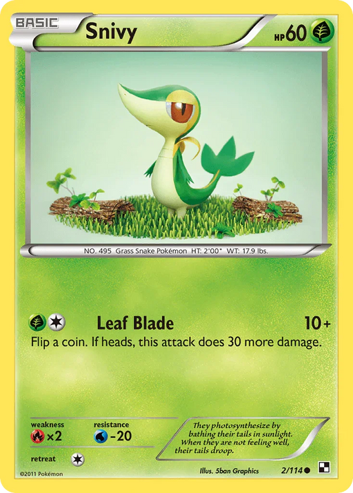 Snivy (2/114) [Black & White: Base Set] - for just $0.20! 