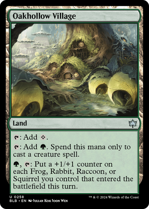 Oakhollow Village (BLB-258) - Bloomburrow - for just $0.10! 