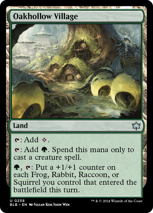 Oakhollow Village (BLB-258) - Bloomburrow - for just $0.10! 