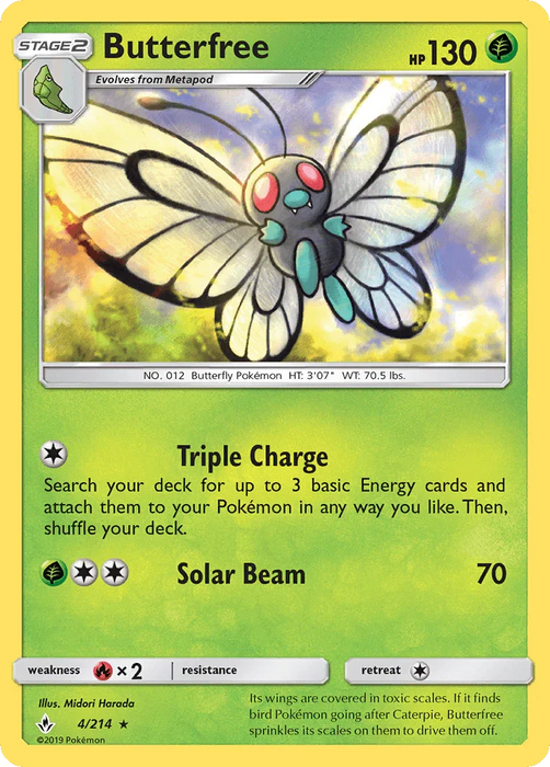 Butterfree (4/214) [Sun & Moon: Unbroken Bonds] - for just $0.20! 