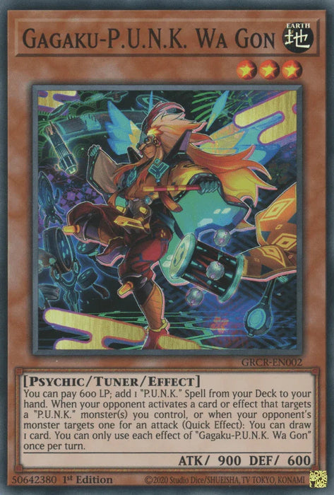 Gagaku-P.U.N.K. Wa Gon [GRCR-EN002] Super Rare - for just $0.10! 