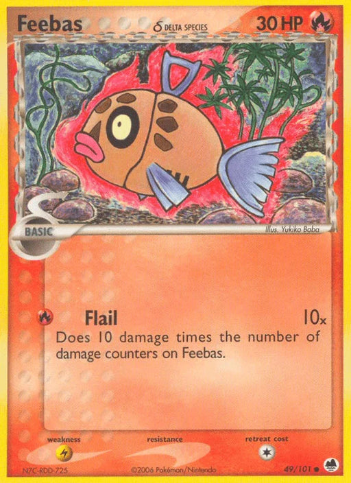 Feebas (49/101) (Delta Species) [EX: Dragon Frontiers] - for just $0.40! 