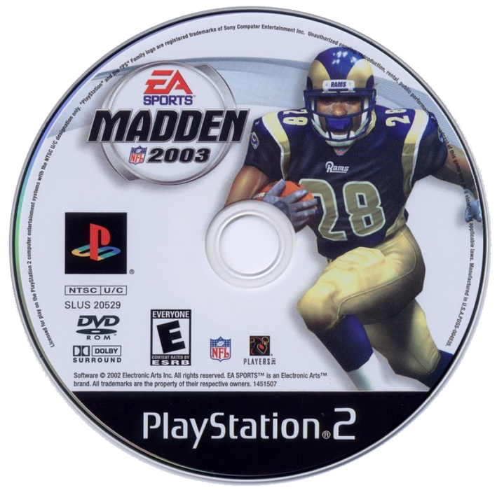 Madden NFL 2003 – PlayStation 2 (PS2) - for just $3.99! 