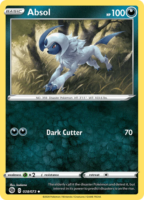 Absol (038/073) [Sword & Shield: Champion's Path] - for just $0.10! 