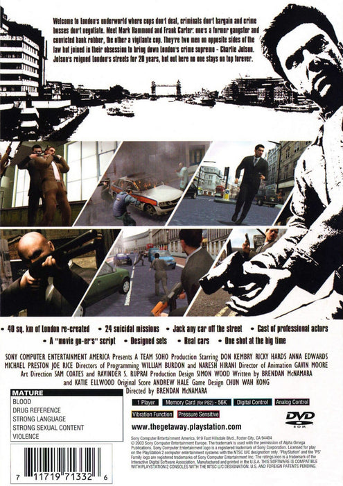 The Getaway – PlayStation 2 (PS2) - for just $0! 