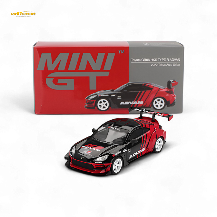Mini-GT Toyota GR86 HKS ADVAN 1:64 - for just $19.99! 