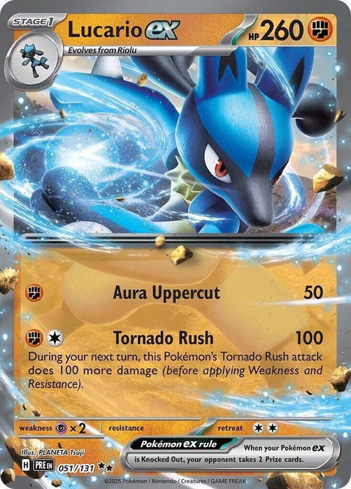 Lucario ex (051/131) [Scarlet & Violet: Prismatic Evolutions] - for just $0.40! 