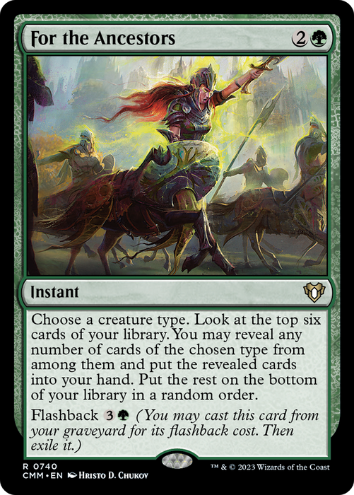 For the Ancestors (CMM-740) - Commander Masters - for just $1.23! 