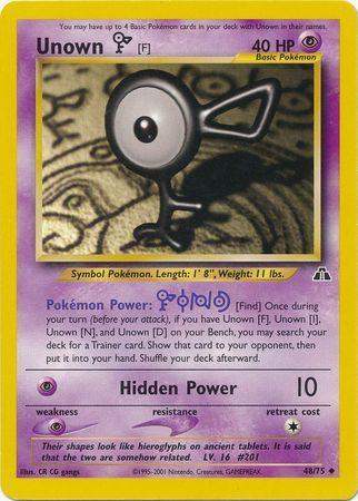 Unown [F] (48/75) [Neo Discovery Unlimited] - for just $0.85! 