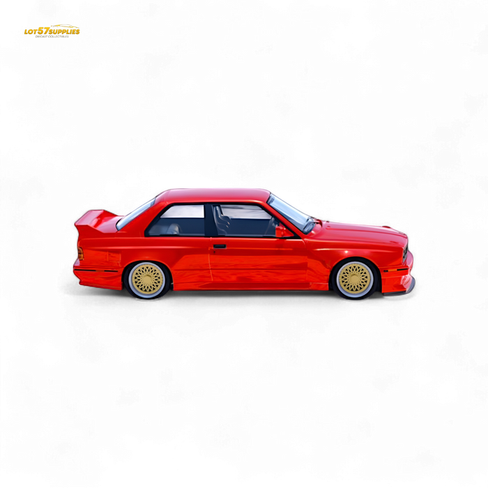 DCM BMW M3 E30 in Red - Gold Wheels 1:64 - for just $31.99! 