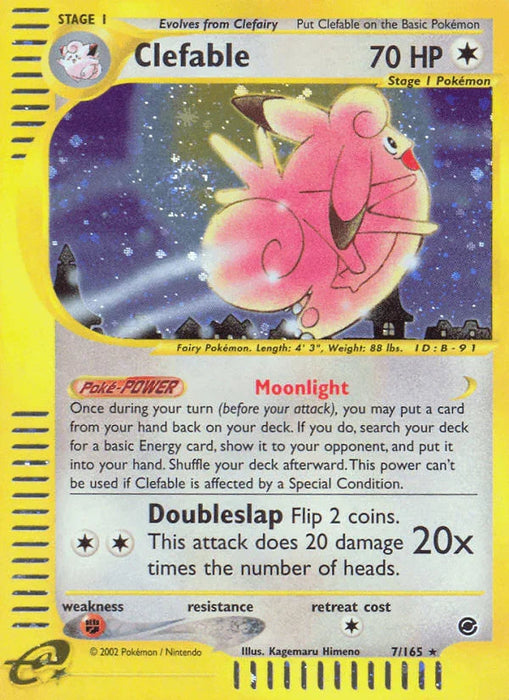 Clefable (7/165) [Expedition: Base Set] - for just $17.05! 