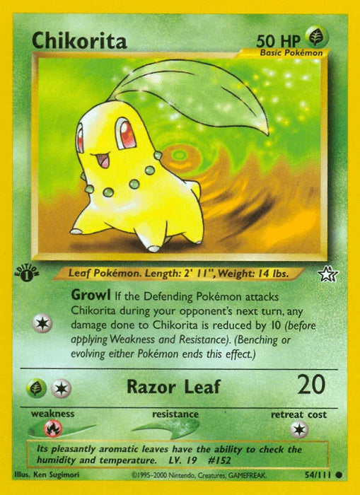 Chikorita (54/111) [Neo Genesis 1st Edition] - for just $0.75! 
