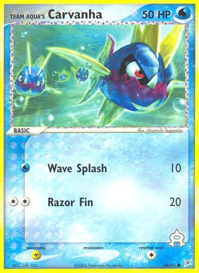 Team Aqua's Carvanha (48/95) [EX: Team Magma vs Team Aqua] - for just $0.20! 