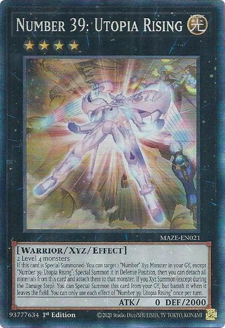 Number 39: Utopia Rising [MAZE-EN021] Collector's Rare - for just $4.35! 