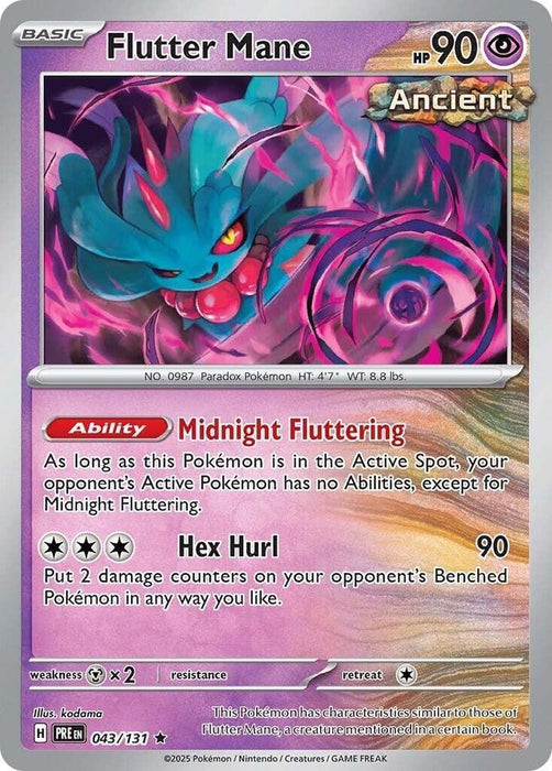 Flutter Mane (043/131) [Scarlet & Violet: Prismatic Evolutions] - for just $0.10! 