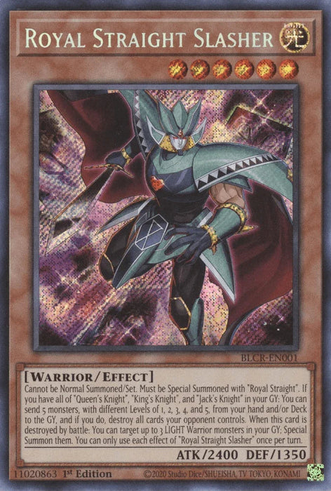 Royal Straight Slasher [BLCR-EN001] Secret Rare - for just $0.15! 