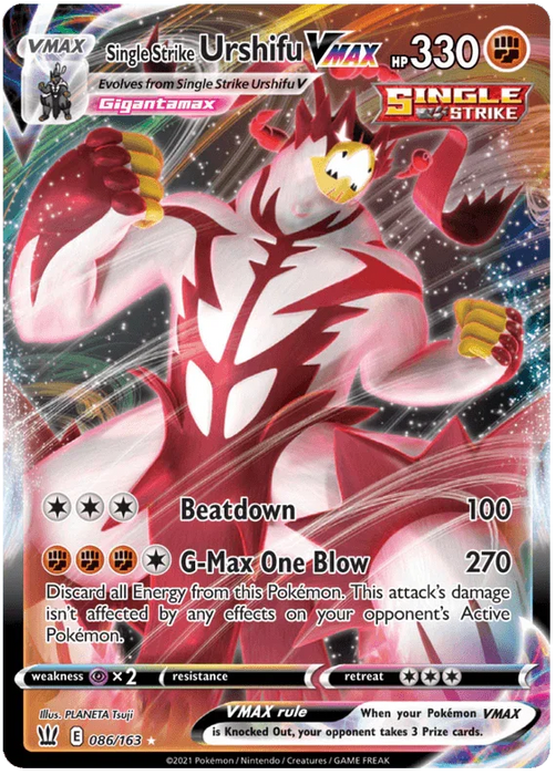 Single Strike Urshifu VMAX (086/163) (Jumbo Card) [Sword & Shield: Battle Styles] - for just $1.50! 