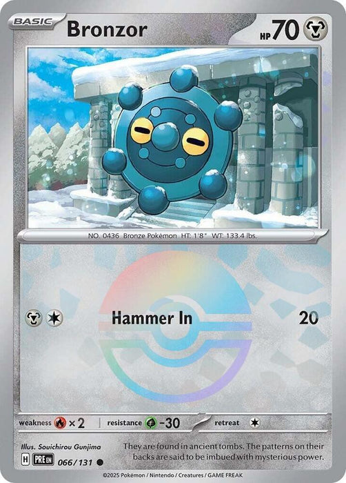 Bronzor (066/131) (Poke Ball Pattern) [Scarlet & Violet: Prismatic Evolutions] - for just $0.15! 