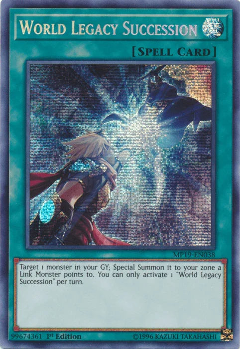World Legacy Succession [MP19-EN038] Prismatic Secret Rare - for just $0.80! 