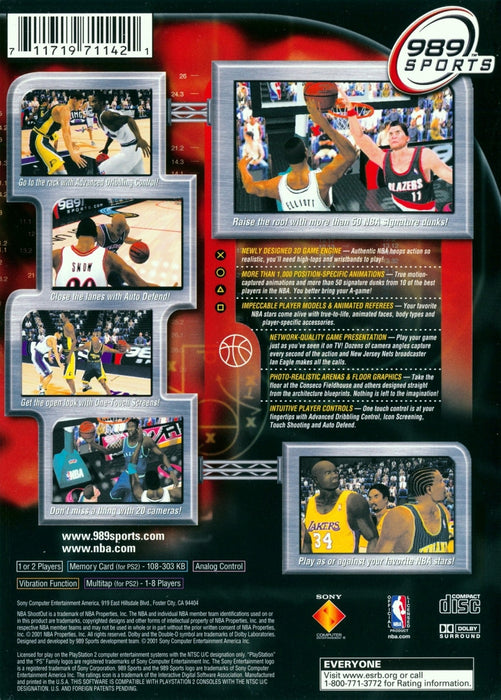 NBA ShootOut 2001 – PlayStation 2 (PS2) - for just $6.99! 