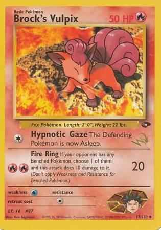 Brock's Vulpix (37/132) (W Stamped Promo) [Gym Challenge Unlimited] - for just $11.50! 