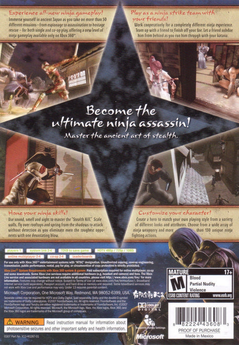 Tenchu Z – Xbox 360 (X360) - for just $23.99! 
