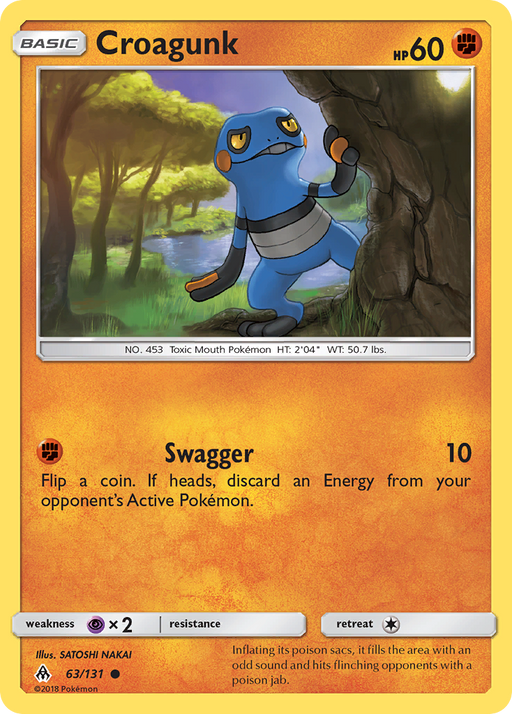 Croagunk (63/131) [Sun & Moon: Forbidden Light] - Just $0.05! Shop now at Retro Gaming of Denver