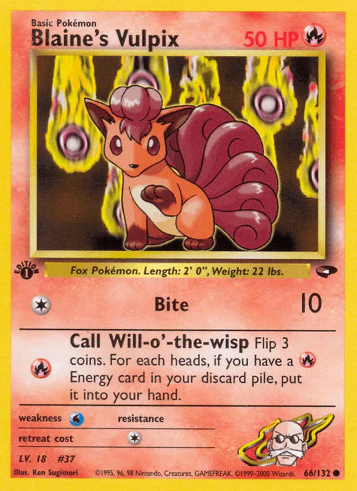 Blaine's Vulpix (66/132) [Gym Challenge 1st Edition] - for just $0.80! 