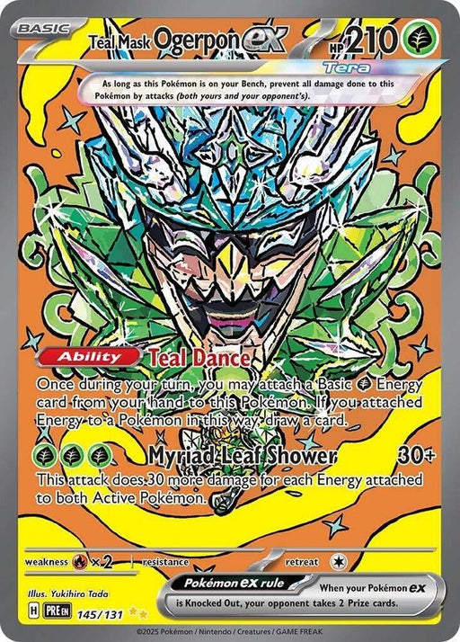 Teal Mask Ogerpon ex (145/131) [Scarlet & Violet: Prismatic Evolutions] - for just $8.75! 