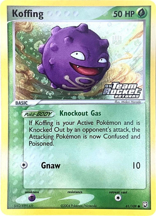Koffing (61/109) (Stamped) [EX: Team Rocket Returns] - for just $12.90! 